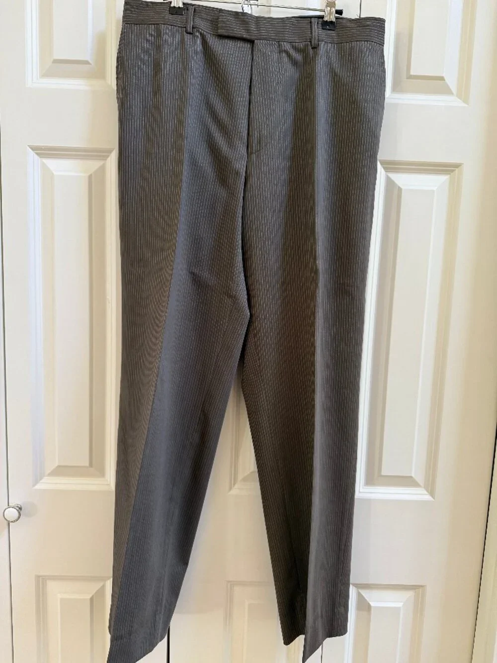 Men's Boss by Hugo Boss Pinstripe Suit - Size 46 Jacket/33